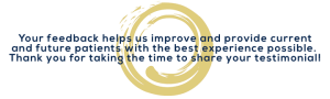 thank you for your feedback